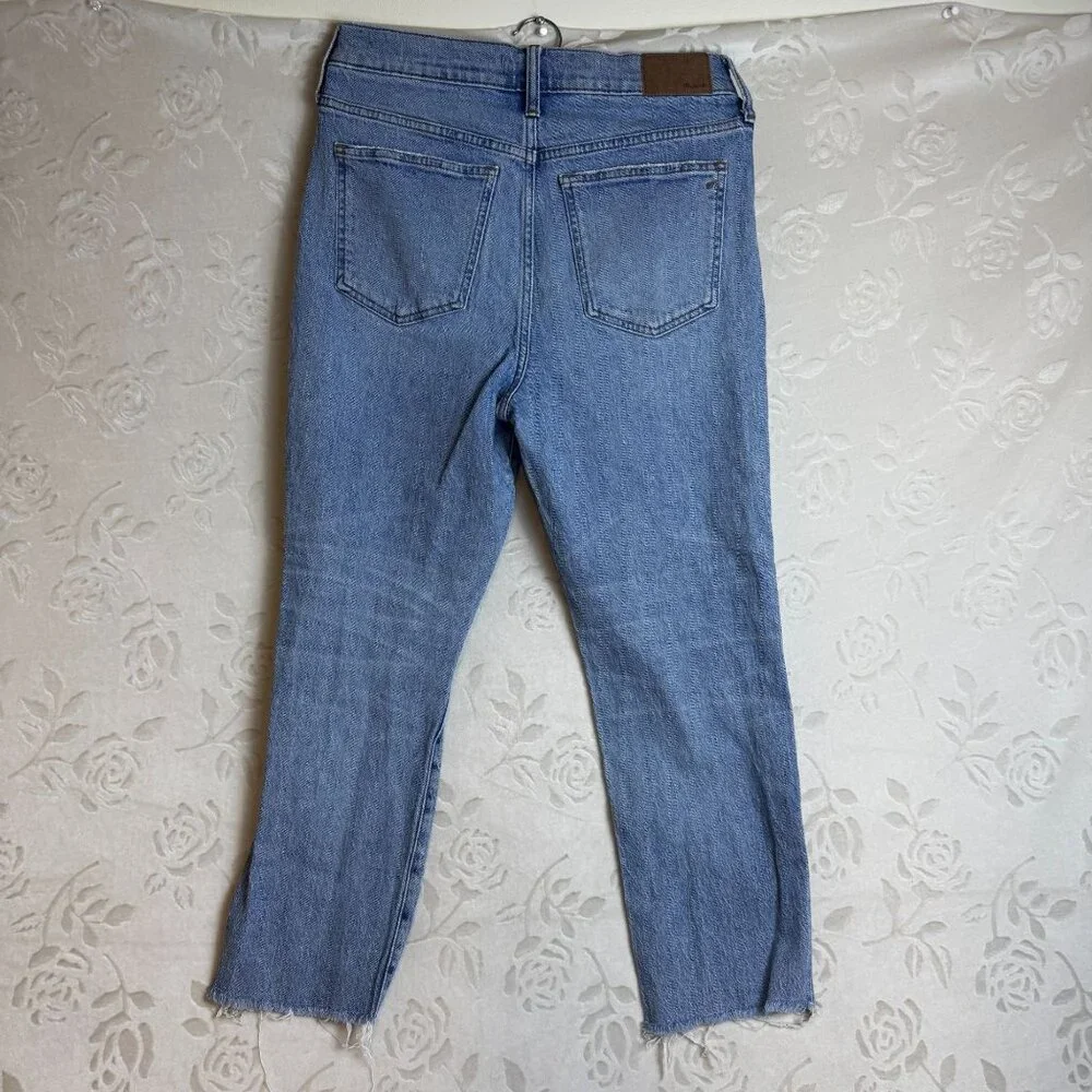 Madewell High-Rise Distressed Raw-Hem Denim Jeans The Perfect Vintage Jean 29 - Picture 2 of 8